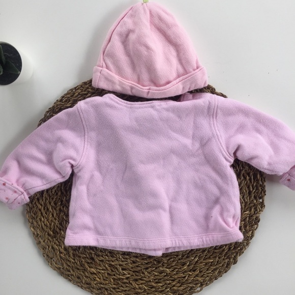 👛[Little Me] Sweater Jacket with Matching Hat - Picture 7 of 7